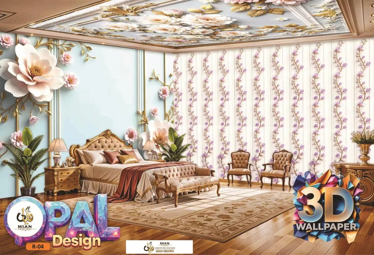 3D Opal Collection design 3 wallpaper from Mian Printing