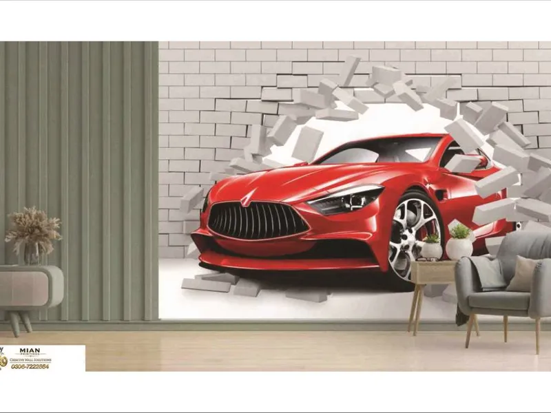 Premium Living & Drawing Room Designs wallpaper design sample from Mian Printing