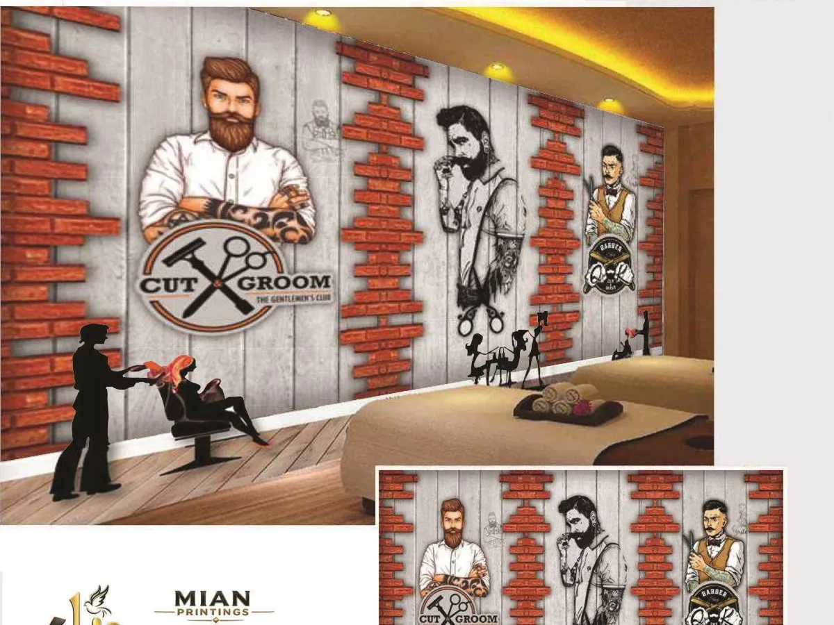 Saloon Wallpapers design 1 wallpaper from Mian Printing